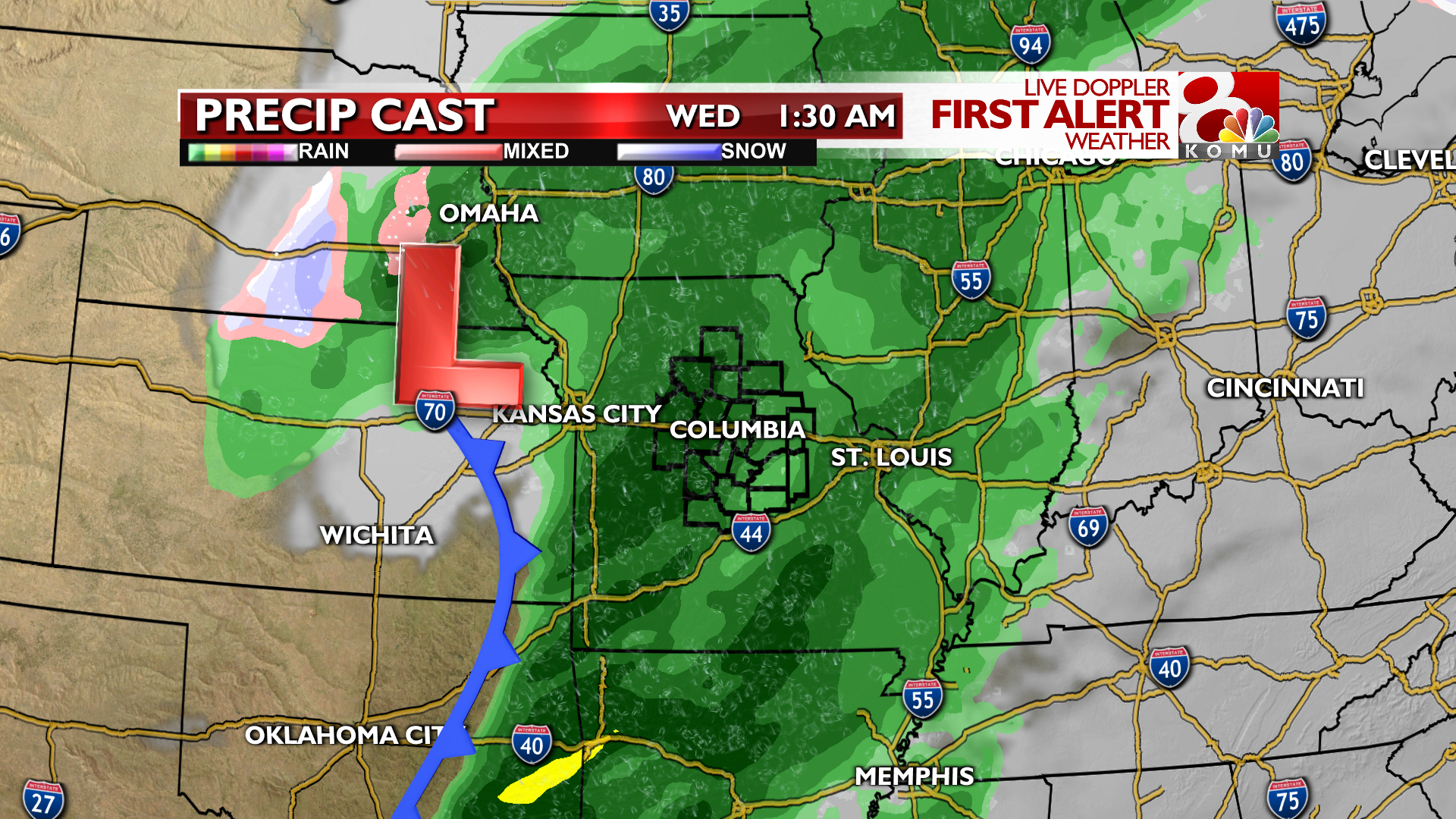 Precip Setup Tuesday